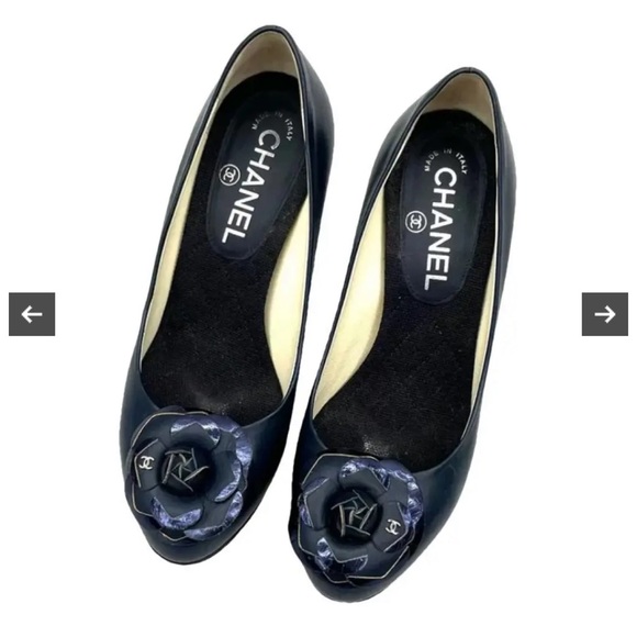 Chanel Camellia Ballet Shoes. - Picture 1 of 7